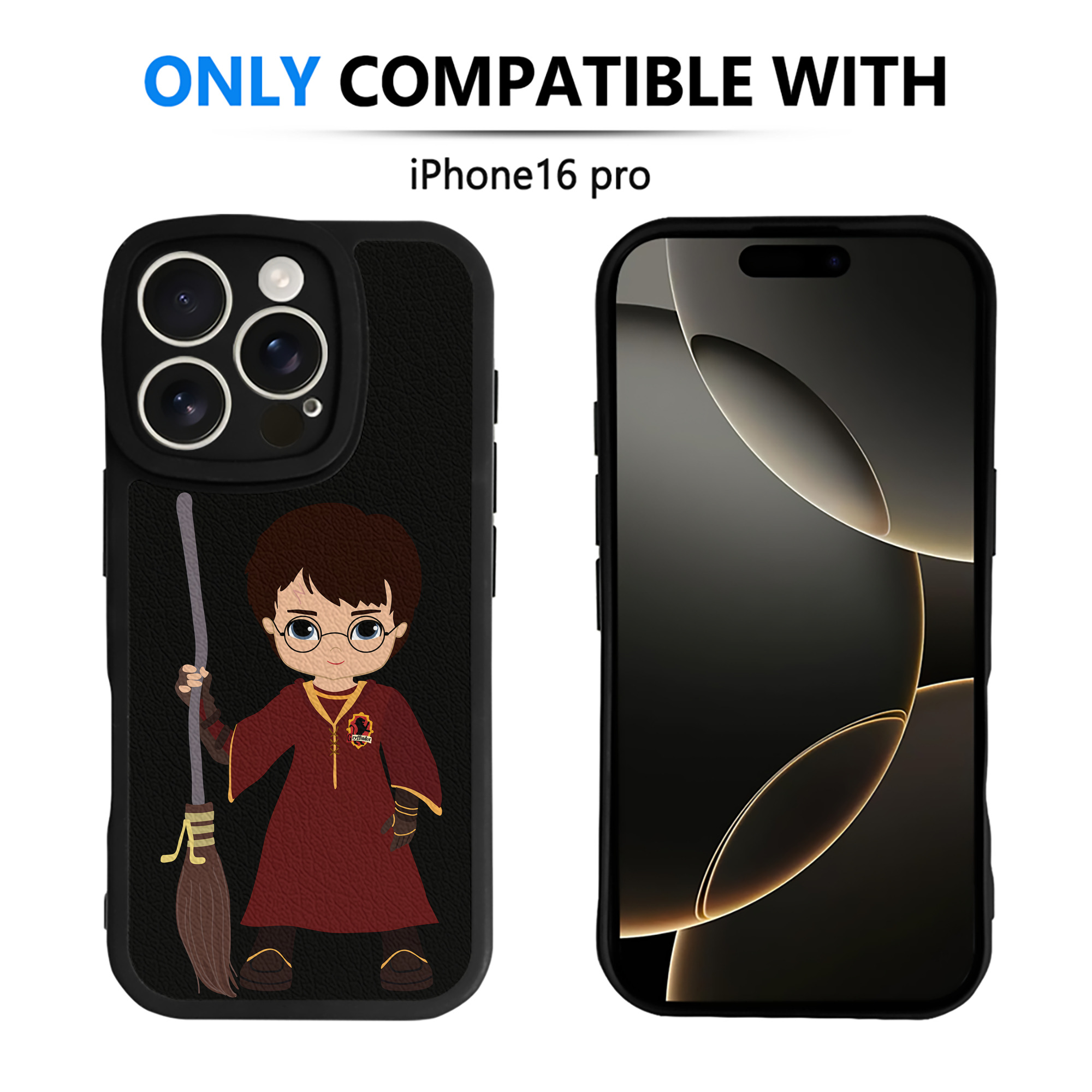 （画像用） Harry Potter ハリー・ポッターシリーズ 【iPhone 16シリーズ対応】シリコンスマホケース（レザー調） 材質：シリコン